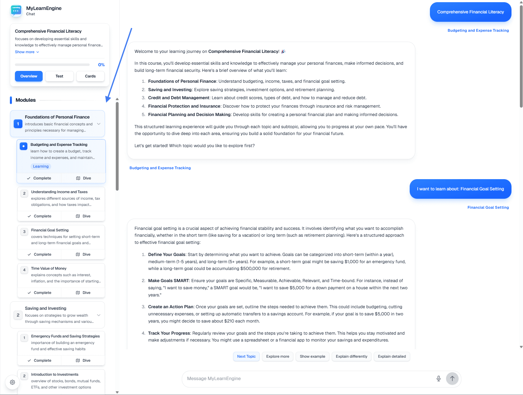 AI will create a structured learning path