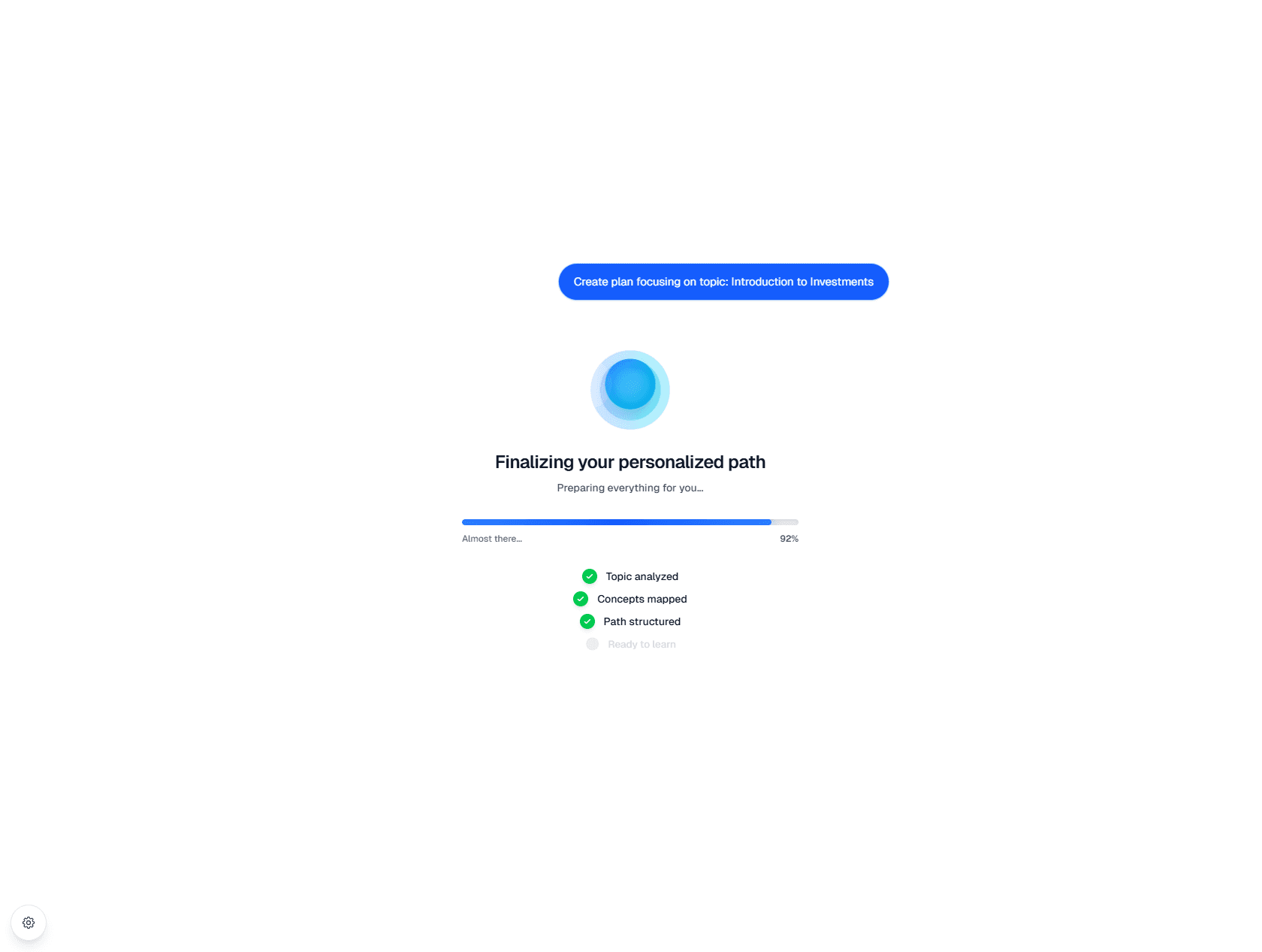 AI will generate new learning path for subtopic